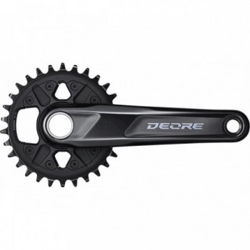 Shimano Deore SL-M6100 Crankset 1x12V, 30T, 175mm, Black - Excellent Performance - 1