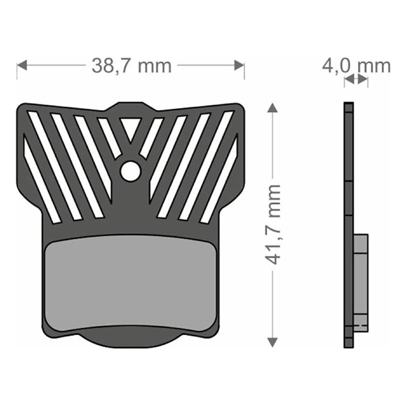 Plaquettes de frein Lightech pour Magura MT2-8 et Campagnolo Road Disk - 1