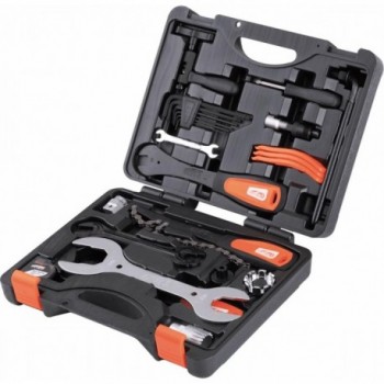 superB 25-Piece Heavy-Duty Tool Box Set - Complete Repair Kit in Black - 1