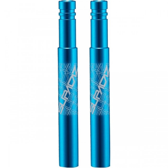 Extenderz Presta Valve Extension 50mm CNC Aluminum, 2 Pieces, Maui Blue - 1