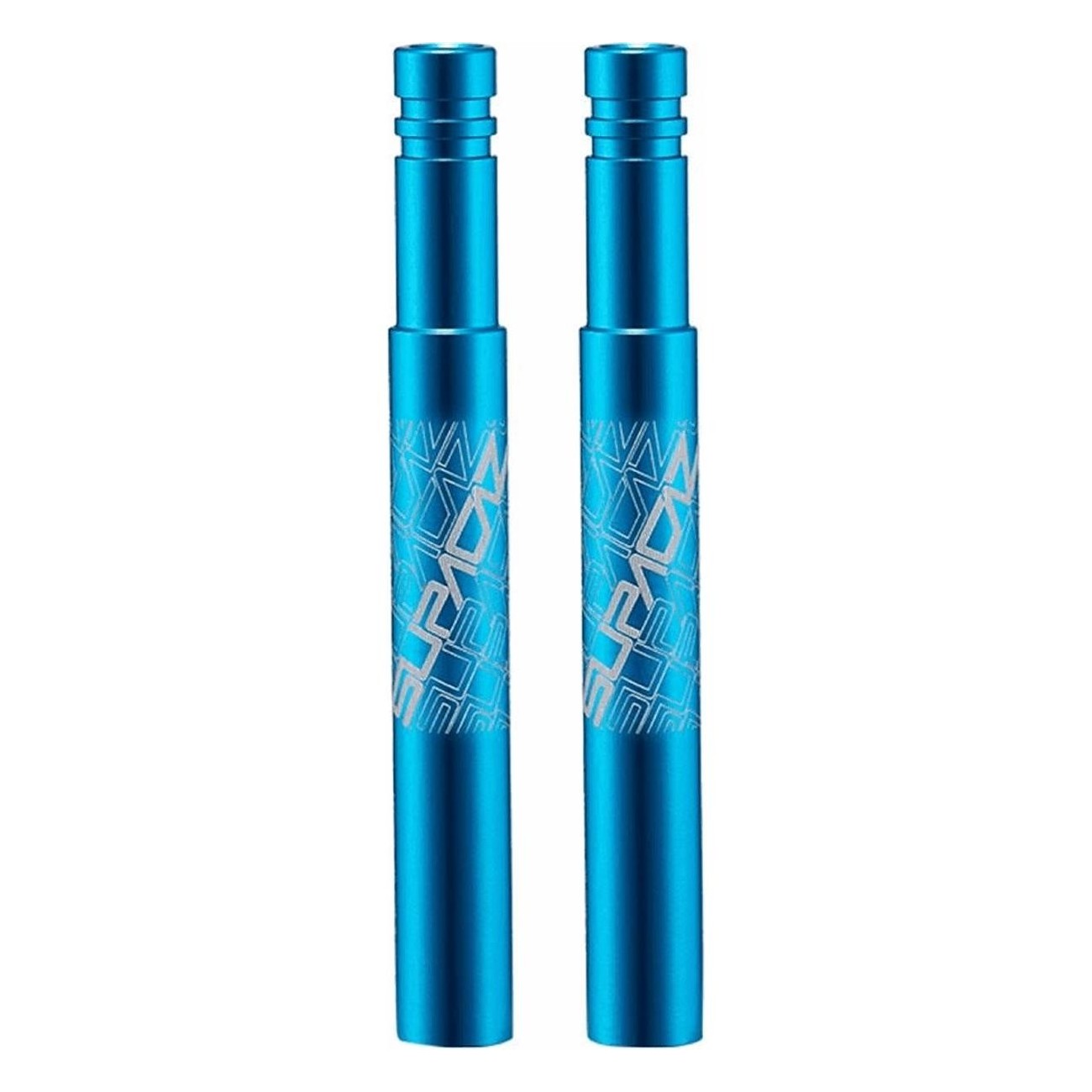 Prolongation Extenderz pour valves Presta 50mm en aluminium CNC, 2 pièces, bleu Maui - 1