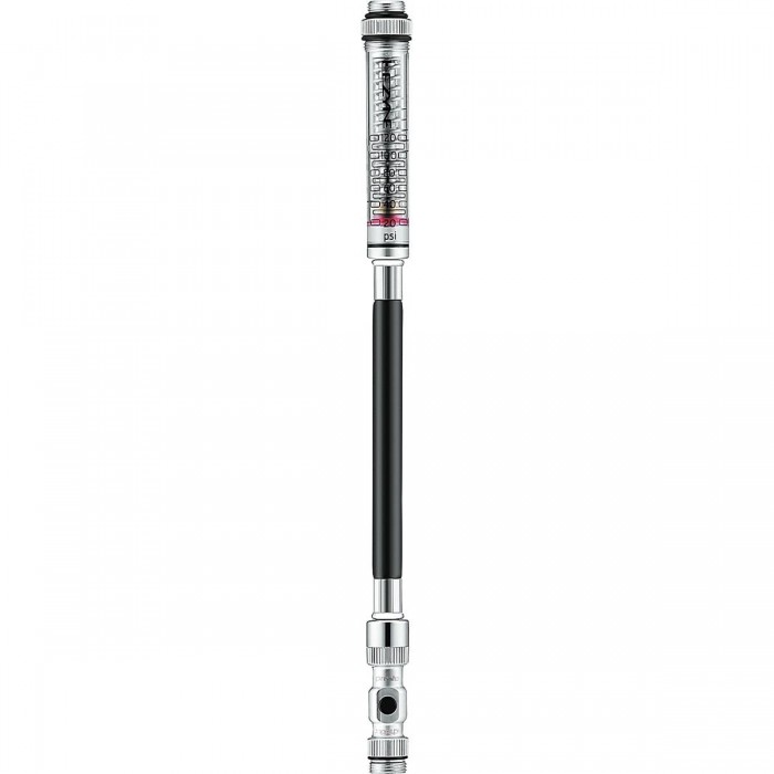 Lezyne Pressure Gauge Pen with ABS Flex Hose - Sizes M and L, Compatible with Manual Pumps - 1