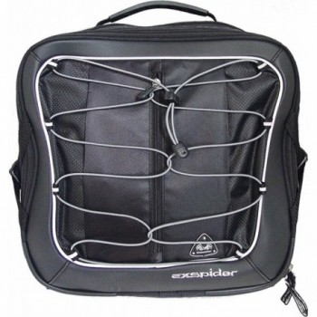 Bolsa Bandolera Negra 13-19L con Soporte para Portaequipajes, 36x37x8 cm - 1