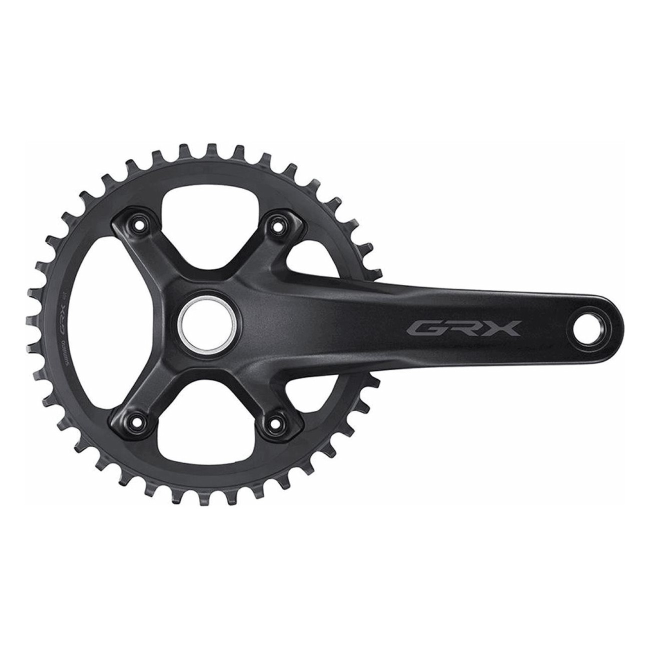 Shimano FC-RX600 GRX Crankset 1x11V 40T, 172.5mm, Black for Gravel - 1