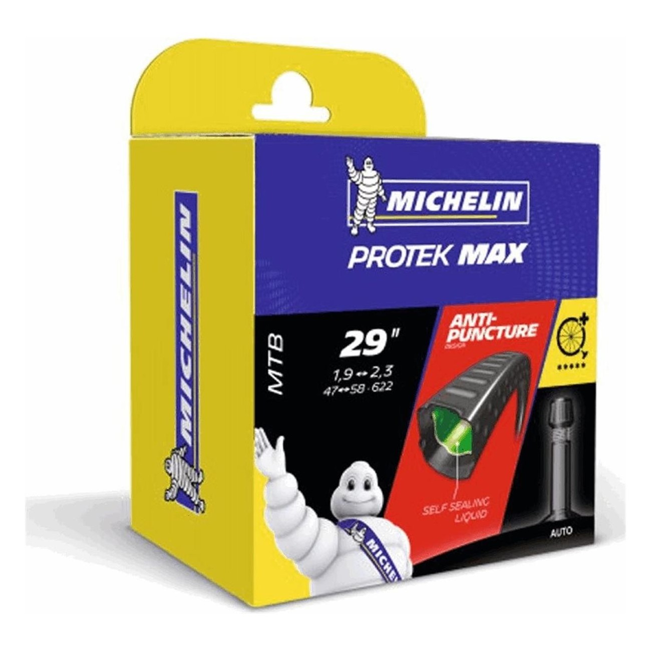 Michelin Protek Self-Sealing Inner Tube 29x1.85/2.30 with 35mm American Valve - 1