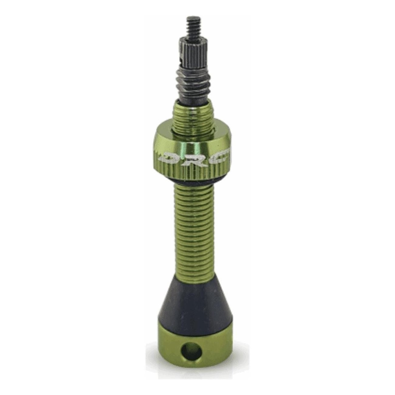 Valve Tubeless 40mm Verte en Aluminium Ergal Anodisé avec Double Joint - 1