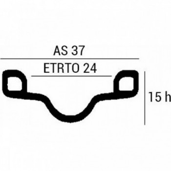 Cerchio Bicicletta R26 in Alluminio 1,3/8, 36 Fori, Argento - MVTEK - 1 - Cerchi - 8005586232700