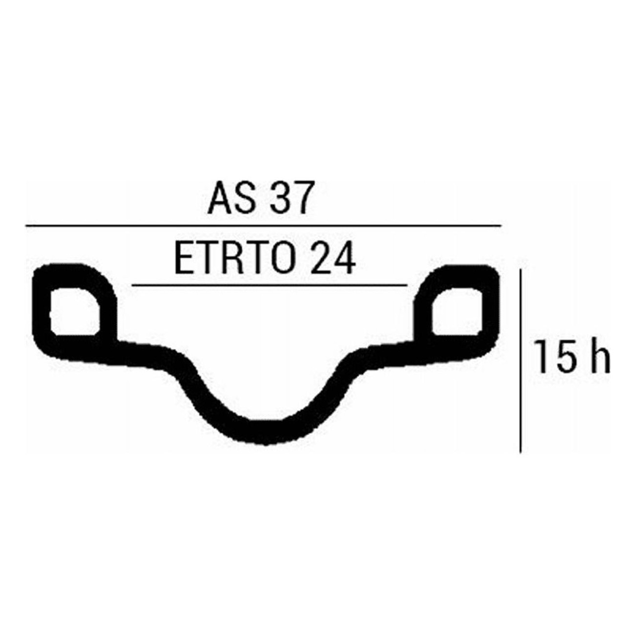 Jante de vélo R26 en aluminium 1,3/8, 36 trous, argent - MVTEK - 1