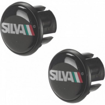 Silva Black Road Bike Handlebar Plugs - 2 Durable and Lightweight Pieces - 1