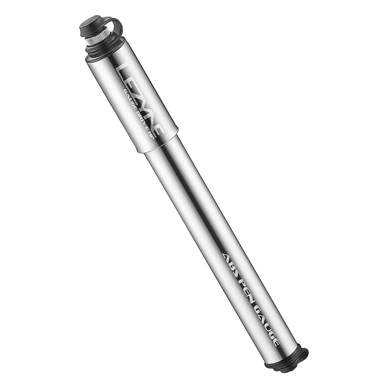 Lezyne CNC Gauge Drive HP-M Manual Pump Silver - High Pressure, Lightweight - 1