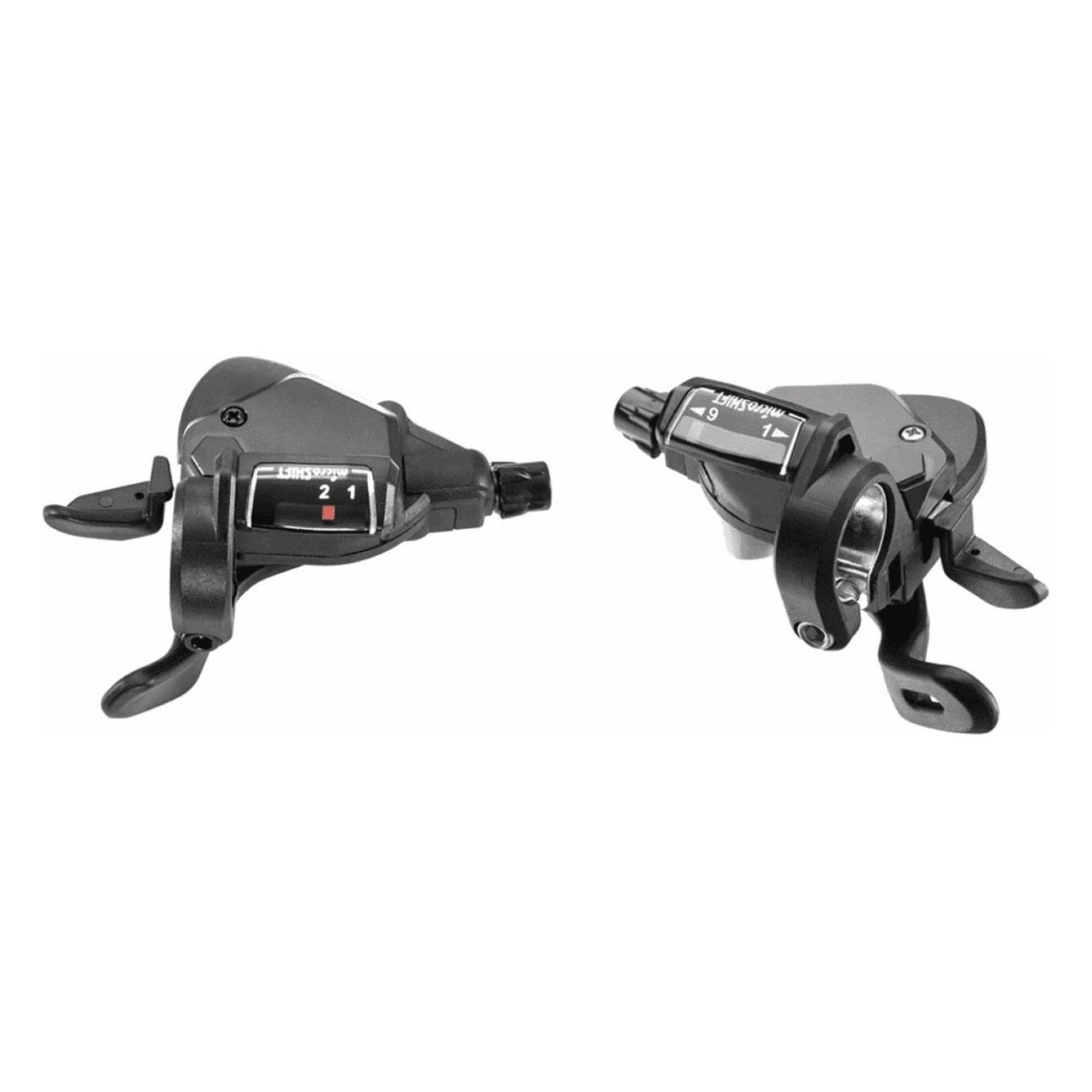 Leviers de changement Microshift TS39 9x2v pour VTT/CTB compatibles Shimano - 1