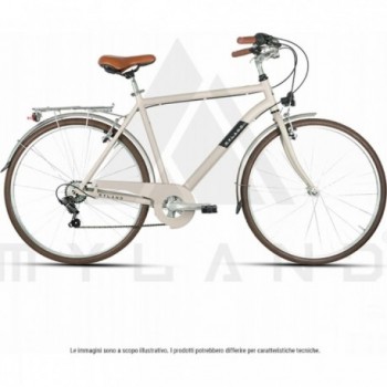 Vélo de ville Corso 28.4 Gris L avec roues de 28' et Shimano 7V - 1