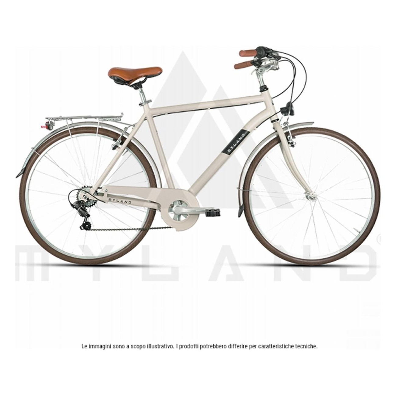 Bicicleta City Corso 28.4 Gris L con Ruedas 28' y Cambio Shimano 7V - 1