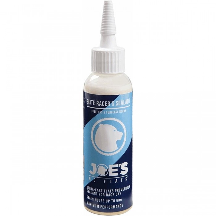 JOE'S Elite Racers Sealant 125ml - Repairs Tire Holes up to 6mm and 100 PSI - 1