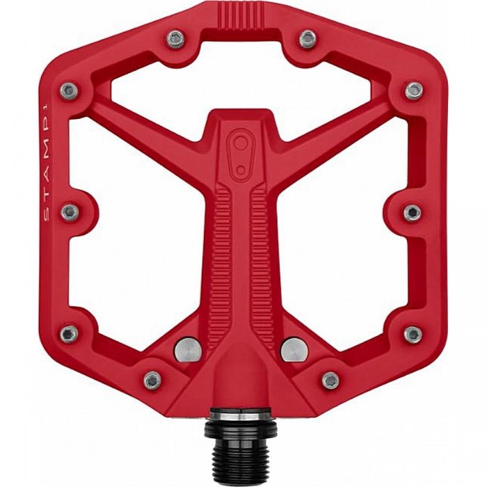 Crankbrothers Stamp 1 Small Gen 2 Flat Pedals Red for Freeride, Enduro, Downhill - 1