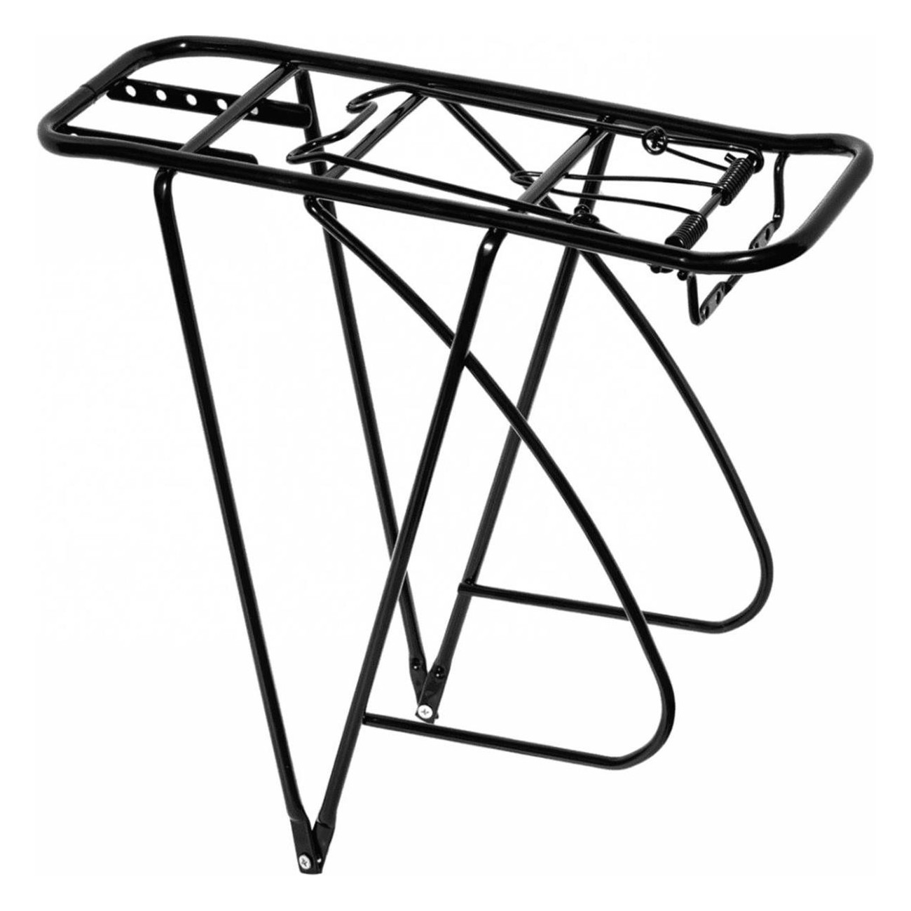 Rear Bike Rack CTB 28' in Black Iron with 3 Rods, 25 Kg Capacity - 1