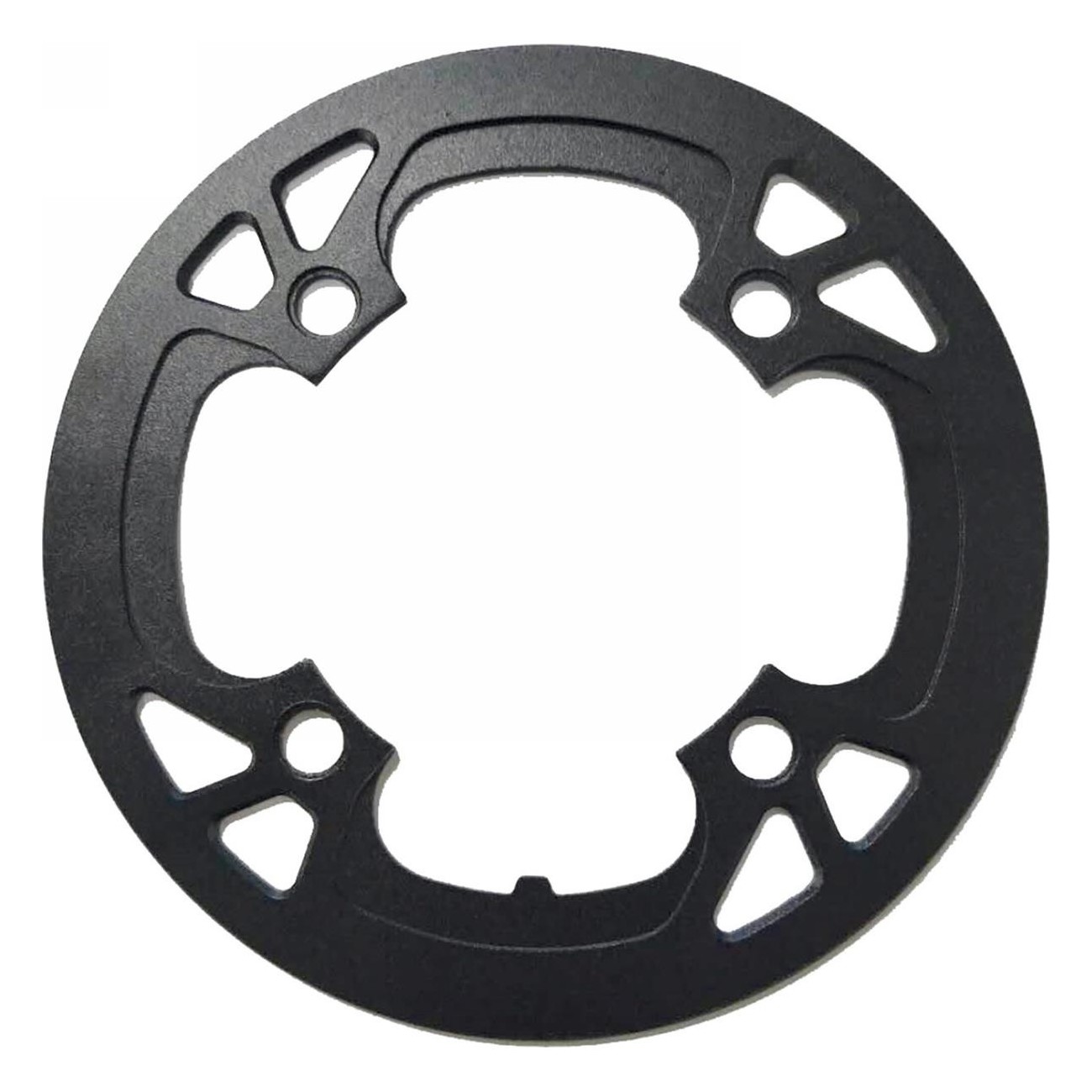 Black Anodized Aluminum Chain Guard 38T for 104mm Bolt Circle - 1