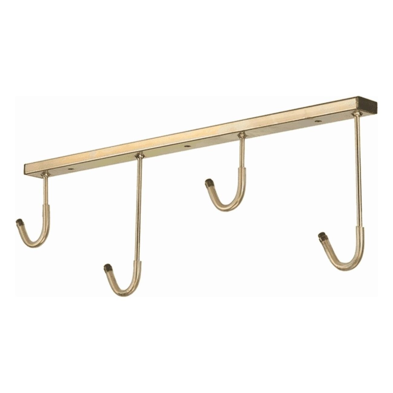 Ceiling Bike Rack 4 Places in Galvanized Tropical Gold with PVC Caps - 1