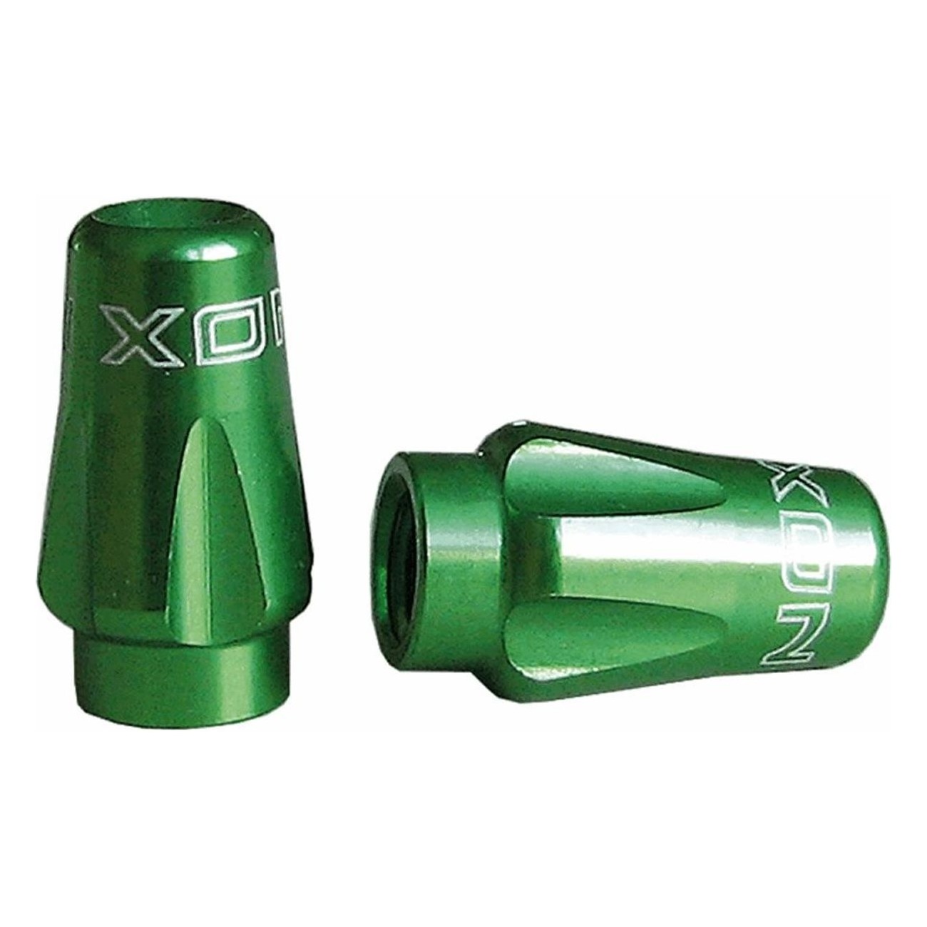 CNC Aluminum Green Presta Valve Caps - 2 Pieces XON - 1