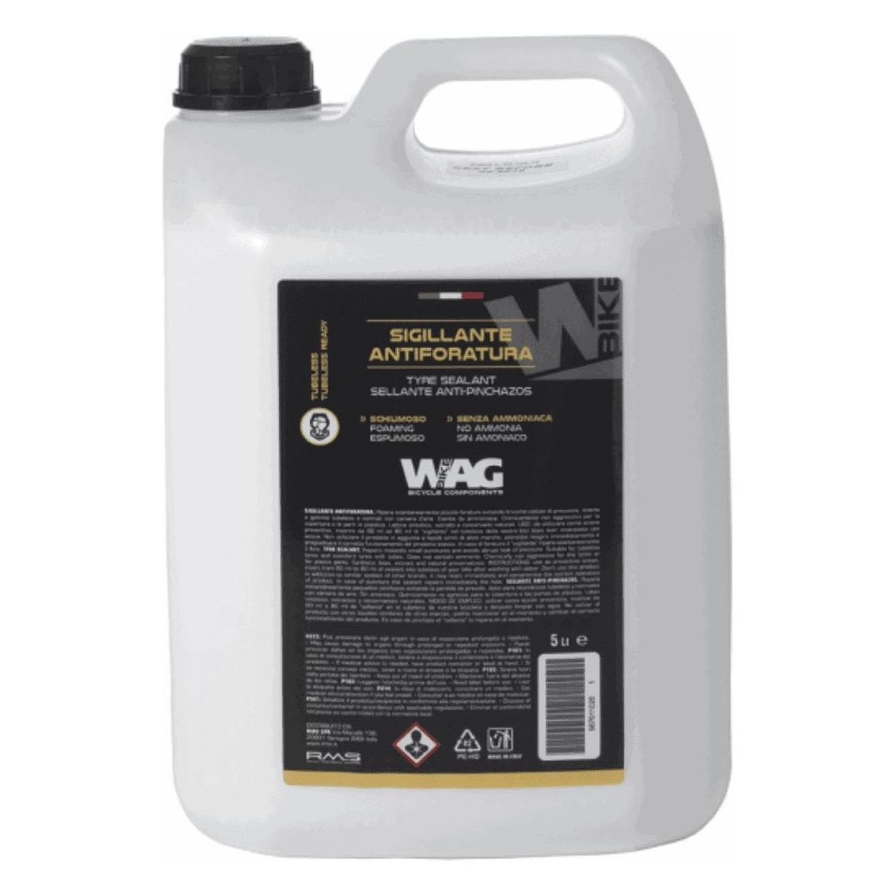 Scellant Mousse 5L pour Pneus Tubeless et Chambres à Air, Sans Ammoniac - 1