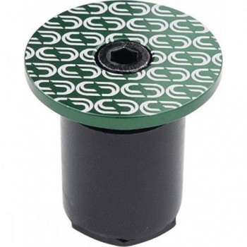 Tapones de Manillar de Aluminio Verde Deda - Par de 24g - 1