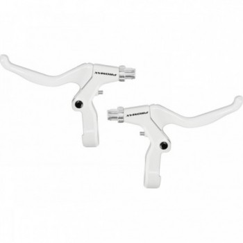 PROMAX White Aluminum Brake Levers for V and Cantilever Brakes, EN 14766 Certified - 1