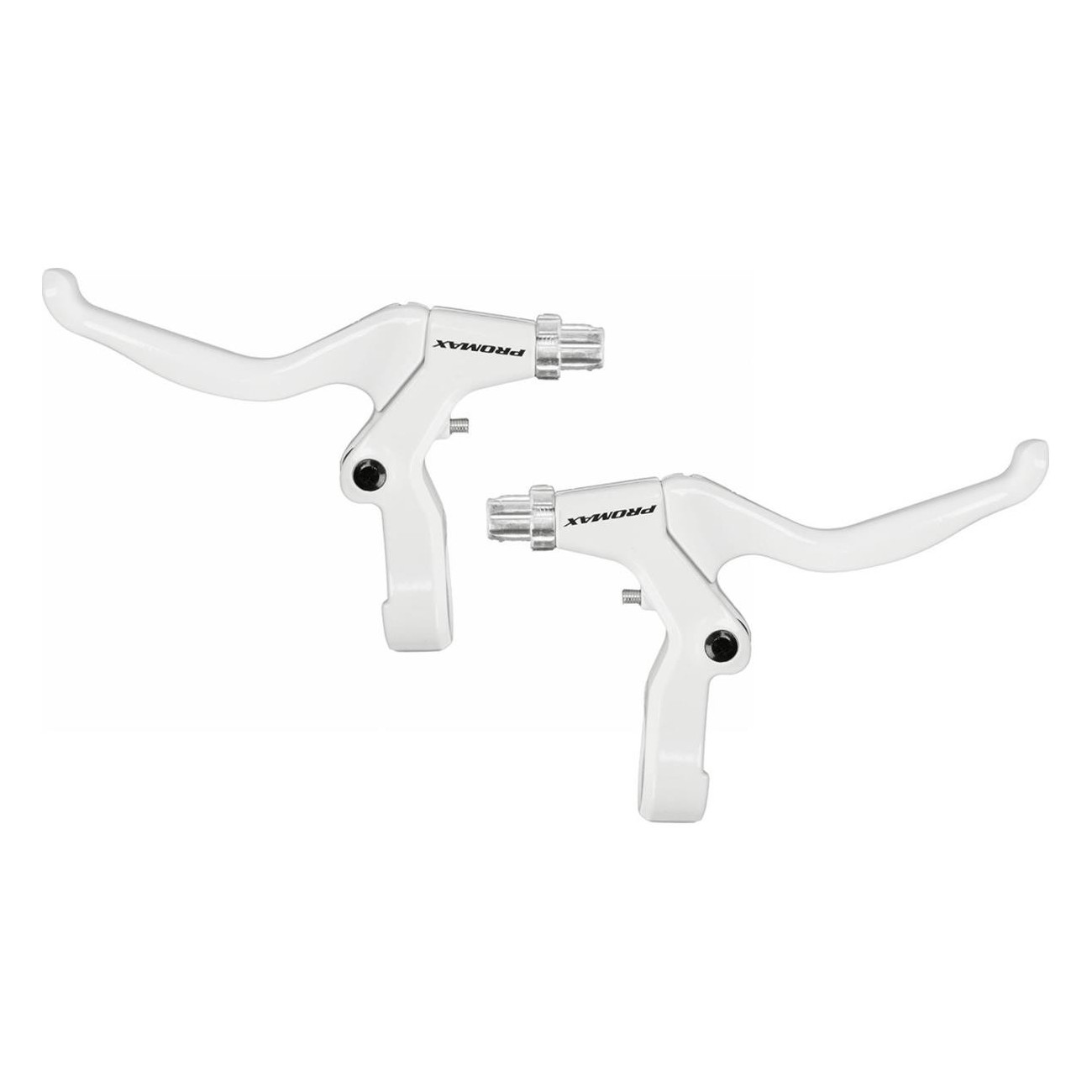 PROMAX White Aluminum Brake Levers for V and Cantilever Brakes, EN 14766 Certified - 1