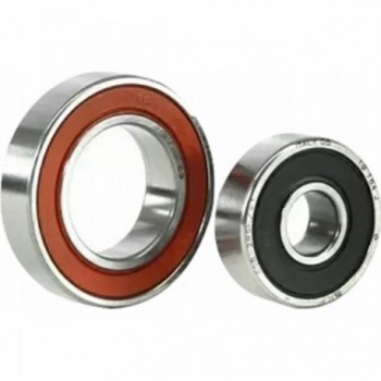 Rear Hub Bearings 8x22x7 and 17x30x7 (2 pieces) - Code LM4007500 - 1