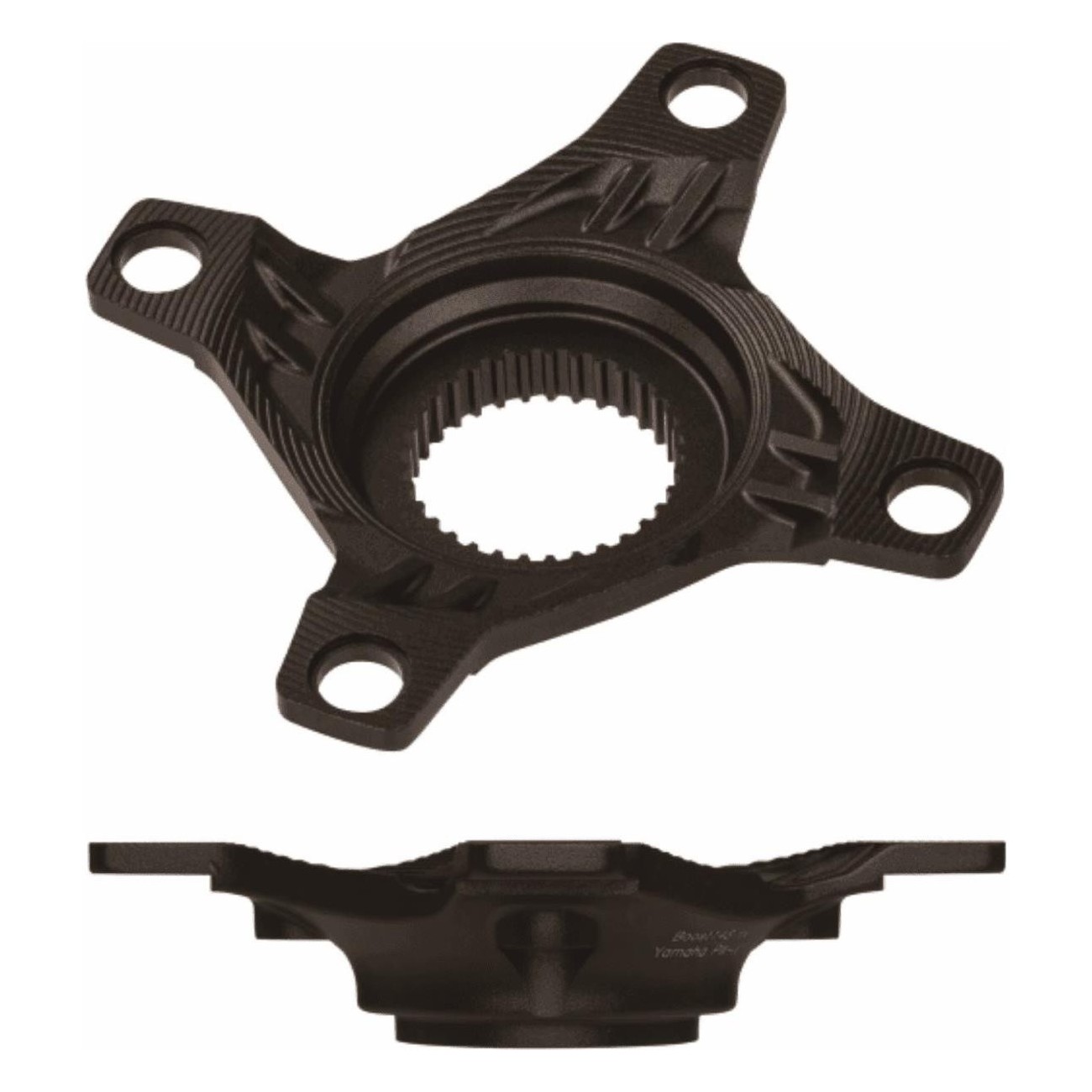 Spider Yamaha PW-X in Alluminio Forgiato Anodizzato Nero - BCD 104/64 mm, Compatibile con Motore Yamaha PW-X - 1 - Spider - 4713