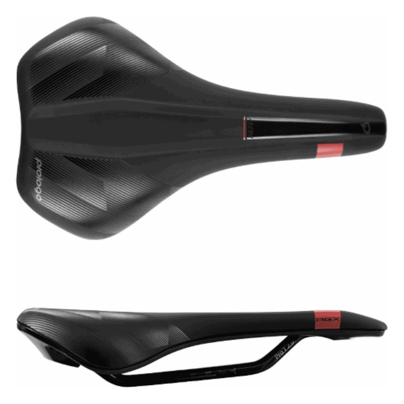 Akero AGX T2.0 Unisex Saddle Black 250x150 mm 225g - Comfort for Gravel - 1