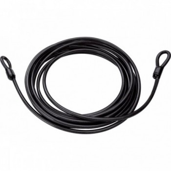 Cable de Acero MVTEK 12mm x 3m Negro Humo con Ojetes - Alta Calidad - 1