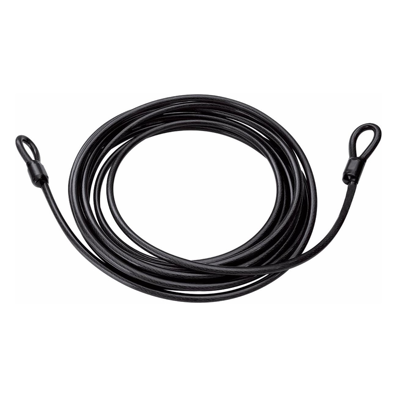 Cable de Acero MVTEK 12mm x 3m Negro Humo con Ojetes - Alta Calidad - 1