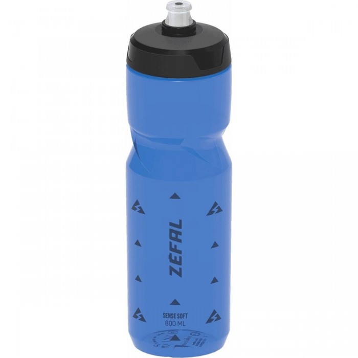 Sense Soft 800ml Transparent Blue Polypropylene Bottle, Ergonomic & Recyclable - 1