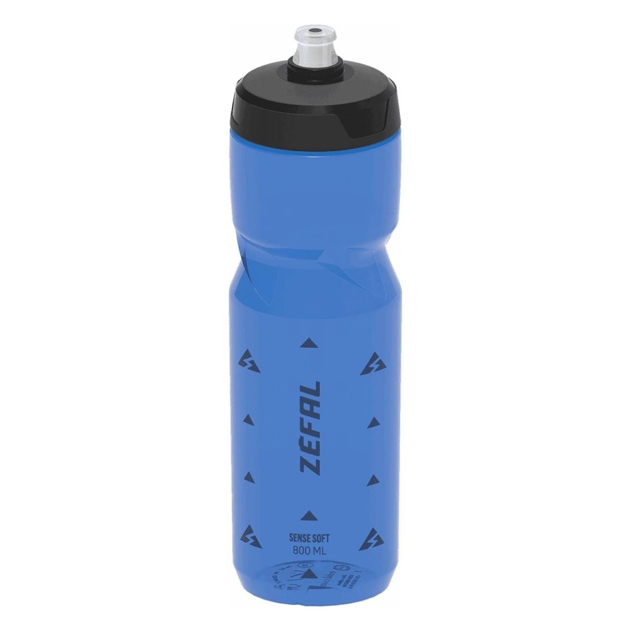 Bouteille Sense Soft 800ml en Polypropylène Bleu Transparent, Ergonomique - 1