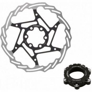 ARO-19 160mm Lightweight Steel Brake Disc with Center Lock Adapter Kit, 110g - 1