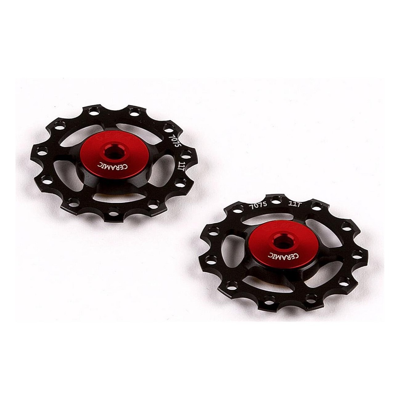 Black Ceramic Pulley for 9/10/11 Speed Derailleurs - Compatible with Shimano & SRAM - 1