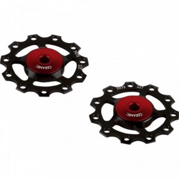 Keramische schwarze Umlenkrolle für 9/10/11-fach Schaltwerke - Shimano & SRAM kompatibel - 2