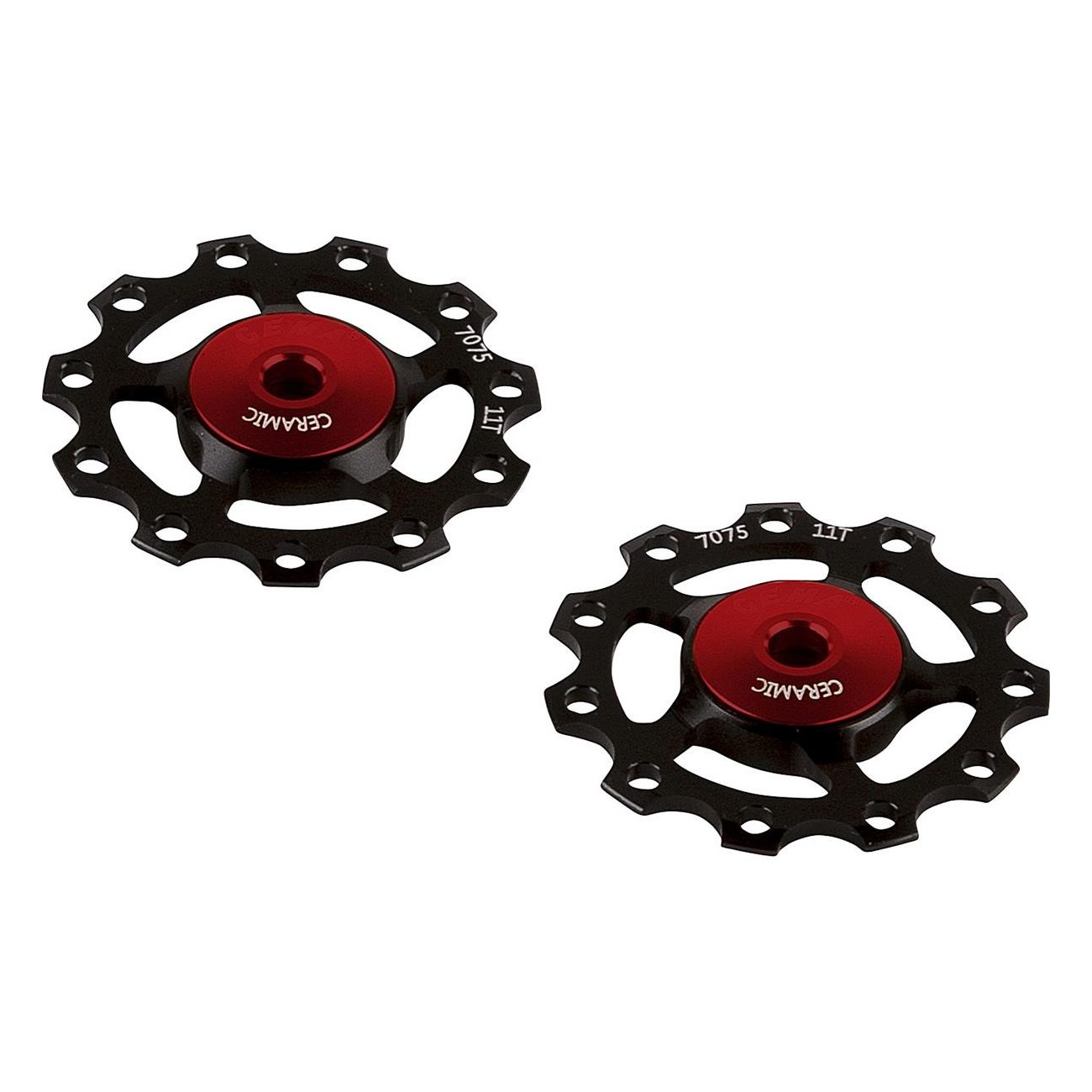 Black Ceramic Pulley for 9/10/11 Speed Derailleurs - Compatible with Shimano & SRAM - 2