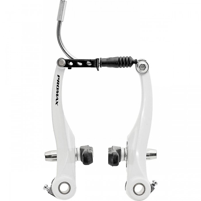 Promax V-Brake Body in White Aluminum 110 mm - EN 14766 Certified - 1