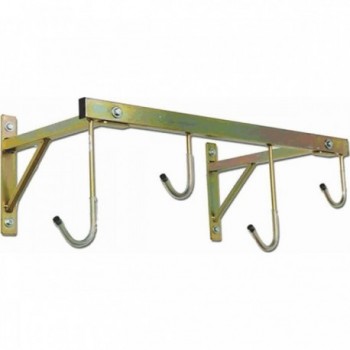 MVTEK Wall Rack 37x78cm with 4 Plastic and Bronze Metal Hooks - 1