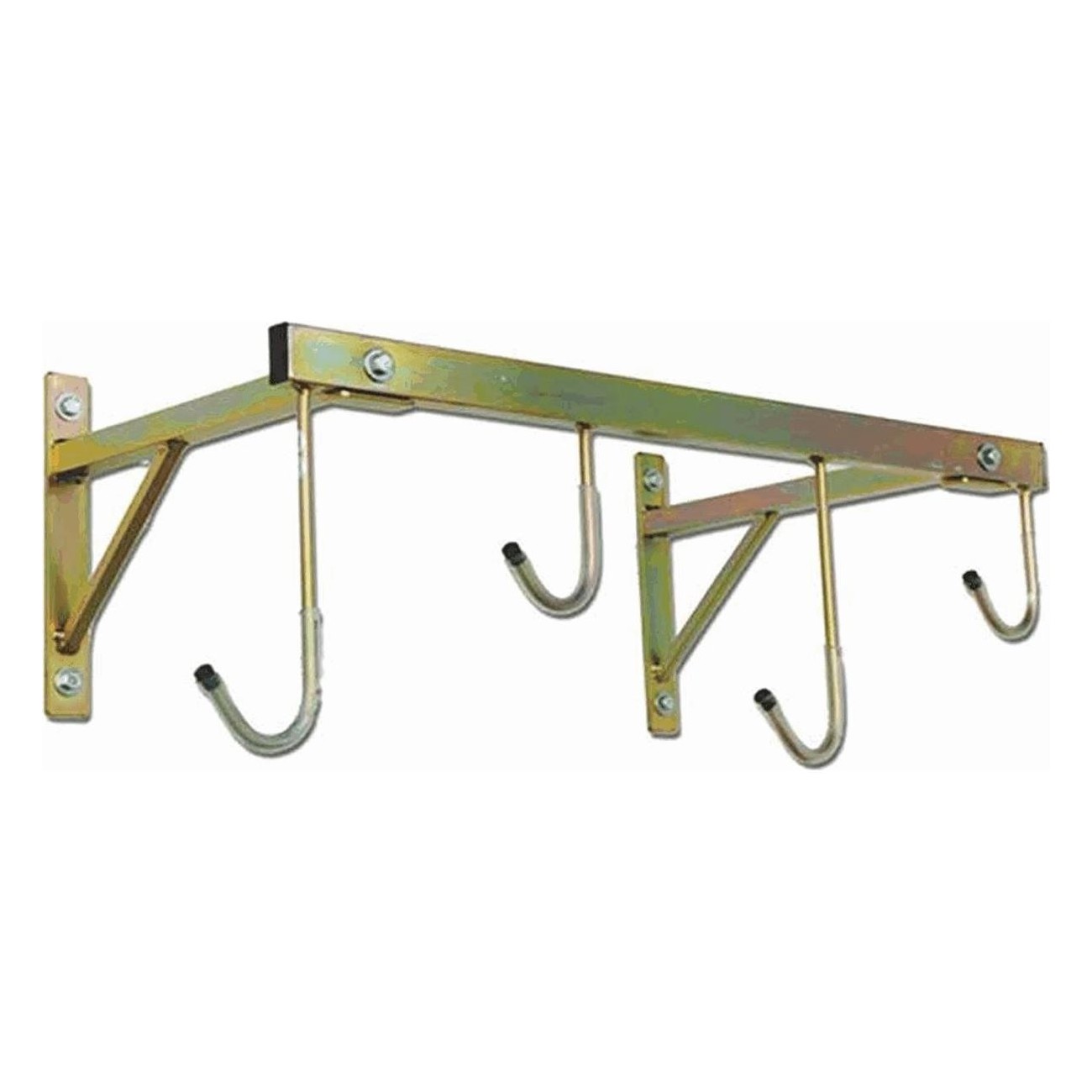 Wandregal MVTEK 37x78cm mit 4 Haken aus Kunststoff und Bronze Metall - 1