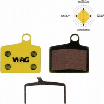 Pair of Organic Brake Pads for Hayes Stroker Ryde, Dyno, and Radar - 1