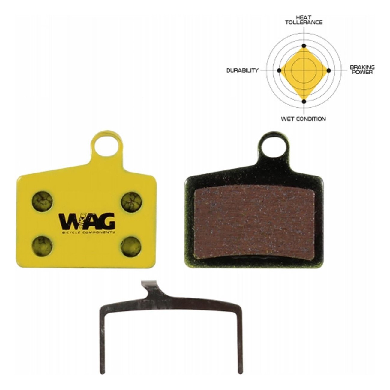 Pair of Organic Brake Pads for Hayes Stroker Ryde, Dyno, and Radar - 1