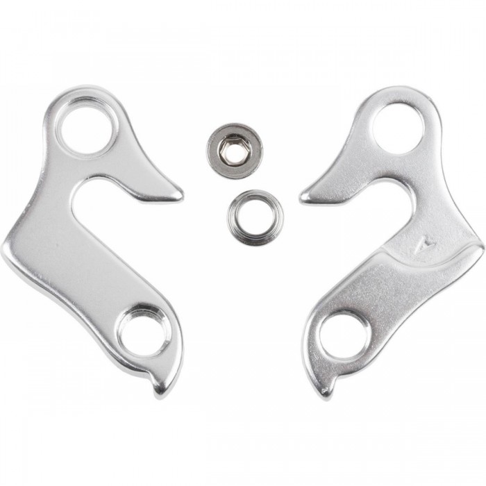 S1 Rear Derailleur Hanger in Silver Aluminum with Bolt and Nut for Marin, KHS, Schwinn, Stevens, Felt - 1