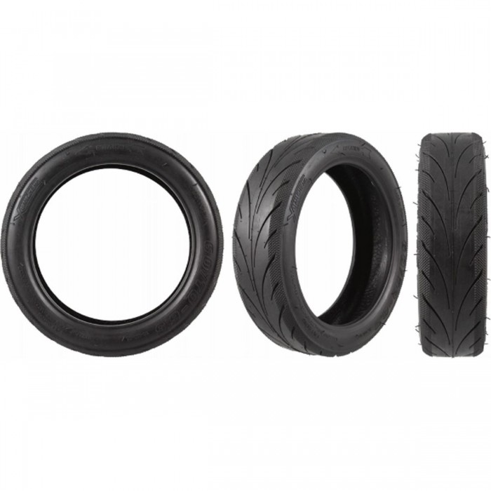 10x2.5 Tubeless Scooter Tire with Valve for Inner Tube - 1