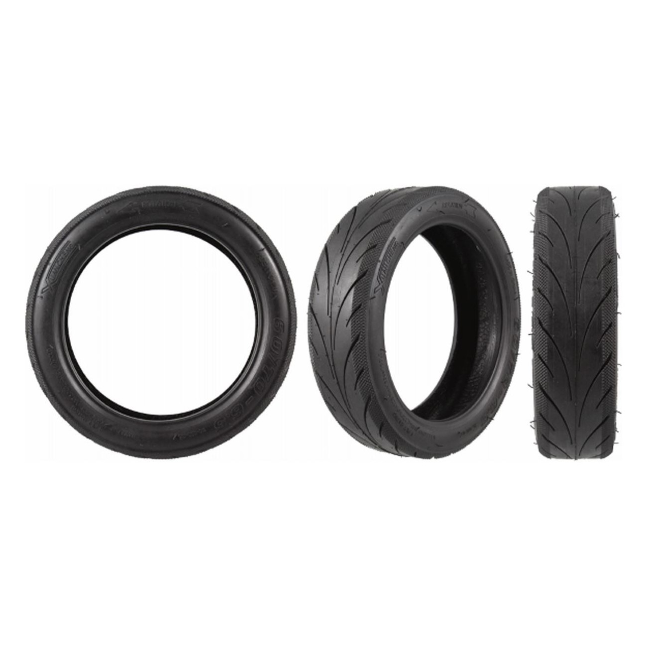 10x2.5 Tubeless Scooter Tire with Valve for Inner Tube - 1