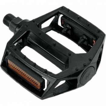 Black Aluminum 9/16 BMX Freestyle Pedal with Reflectors MVTEK - 1