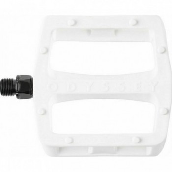 Pédale Grandstand V2 Odyssey 9/16' Blanc pour BMX - Stabilité et Confort - 1