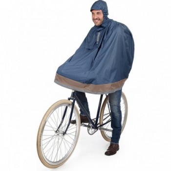 Ergonomische Regenmantel Tucano Urbano Garibaldina Plus Blau S/M für Radfahren - 1