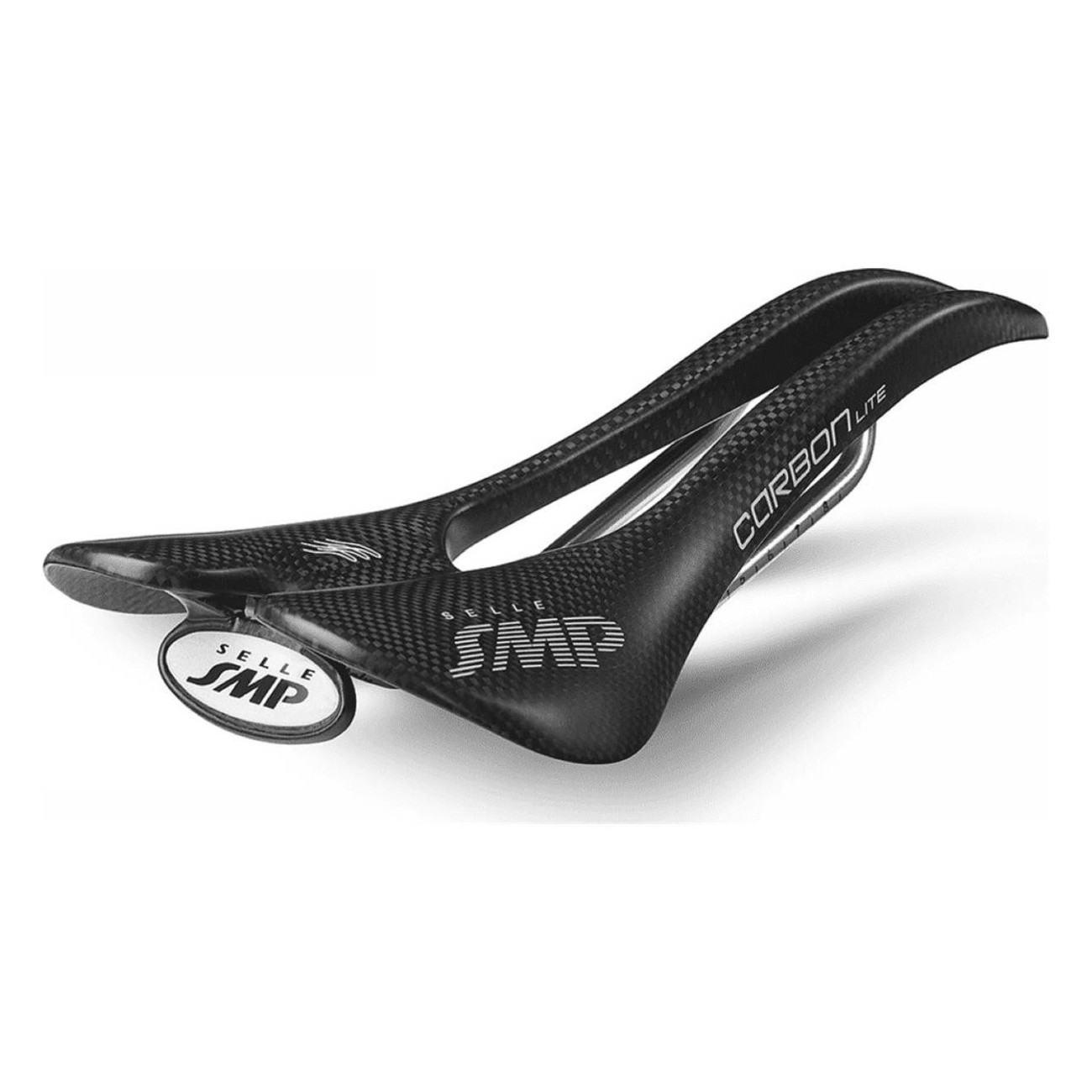 Selle Carbon Lite Noire 2018 pour VTT, Route et Gravel - Légère et Résistante, 175g - 1